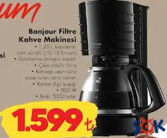 ARZUM BONJOUR FİLTRE KAHVE MAKİNESİ